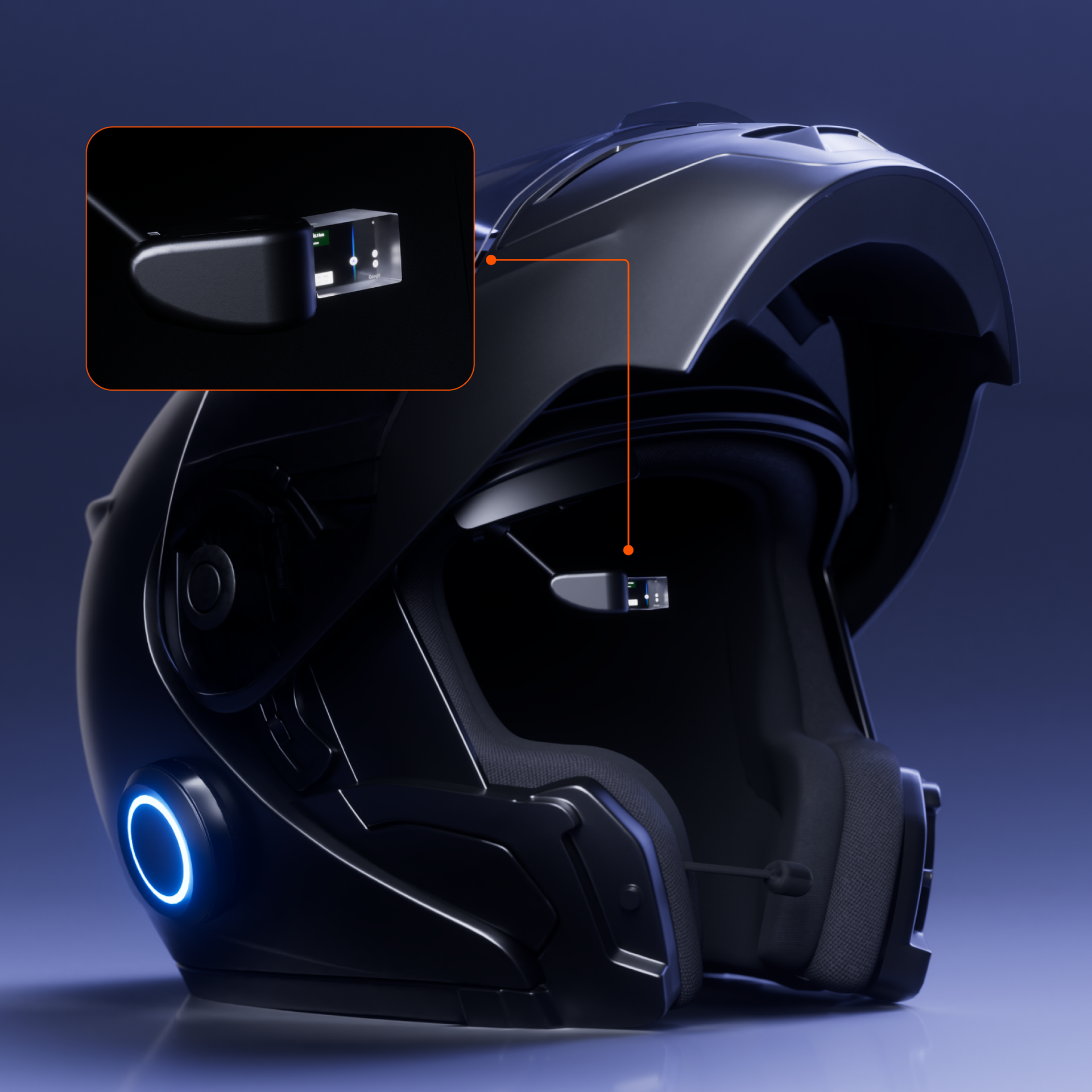 EYELIGHTS-EyeRide HUD 限定 勝色カラー EyeRide HUD for Motorcycles - Head-Up Display & Intercom