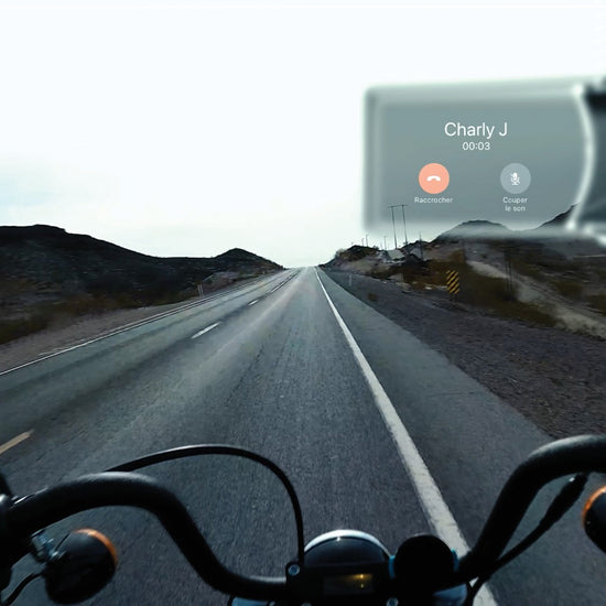 EyeRide Motorcycle Head up Display - Intercom - Bluetooth Remote